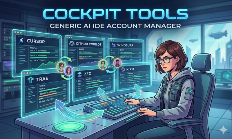 通用 AI IDE 账号管理工具--Cockpit Tools-共赢传播|小程序源码付费版下载